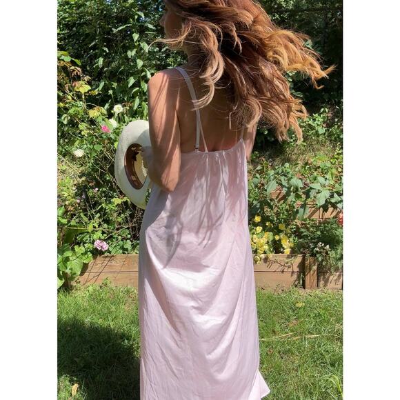 Vintage 80s Blush Lace Slip Dress – Cottagecore / Western Festival Vibes - Picture 9 of 9